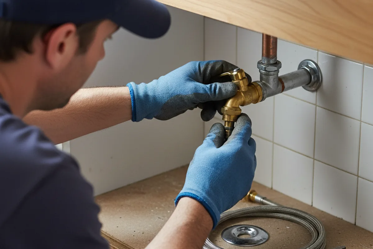 Shutoff valve and fitting work during Repiping in Converse